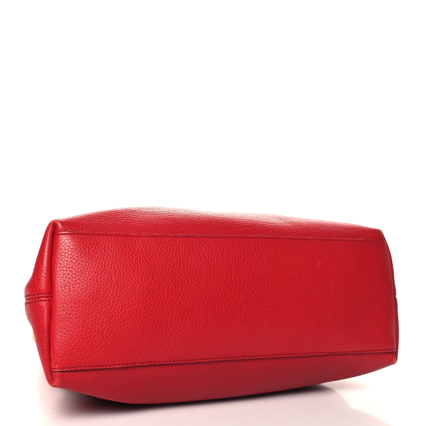 Pebbled Calfskin Medium Soho Chain Shoulder Bag Tabasco Red