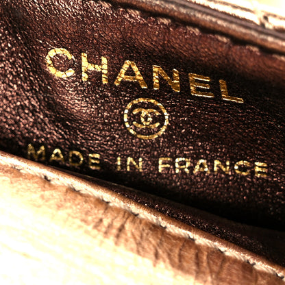 Chanel Metallic Aged Calfskin Quilted 2.55 Reissue Phone Case Rose Gold 6 of 10