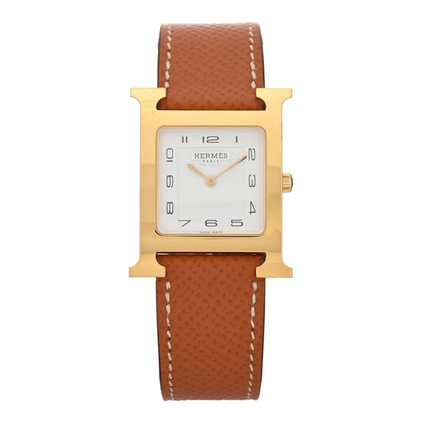 Stainless Steel Epsom 26mm Heure H Hour Quartz Watch Gold