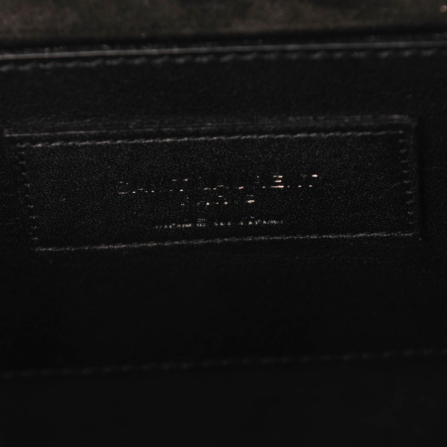 Saint Laurent Calfskin Embellished Medium Monogram Kate Satchel Black 7 of 7