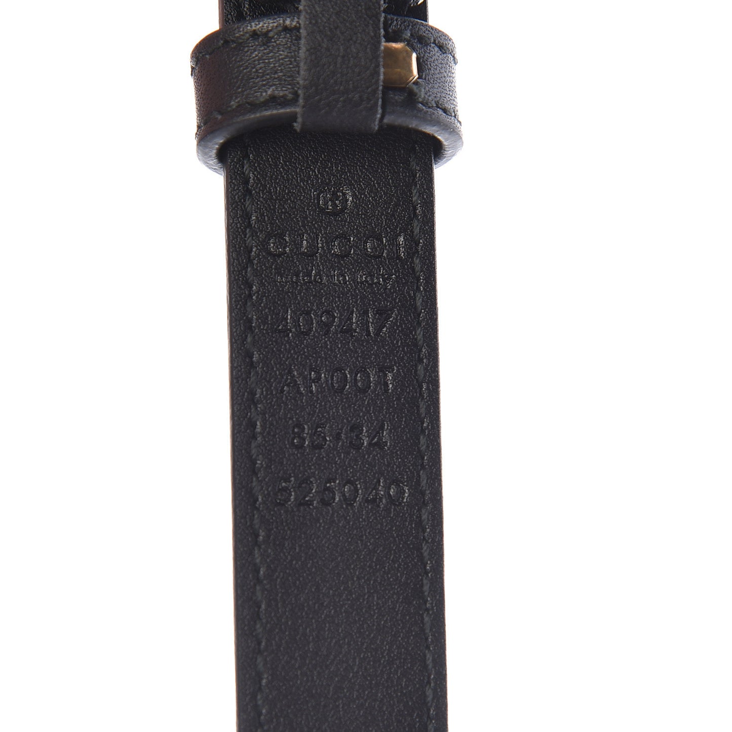 Calfskin Double G 20mm Belt 85 34 Black