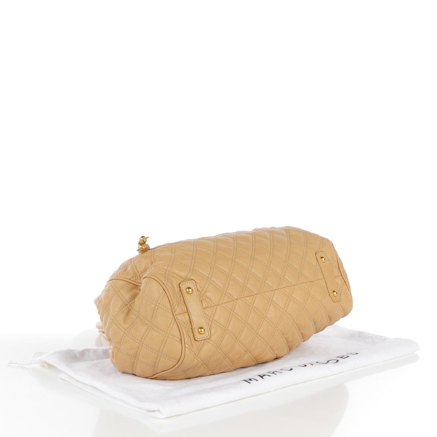 Calfskin Quilted Stam Camel