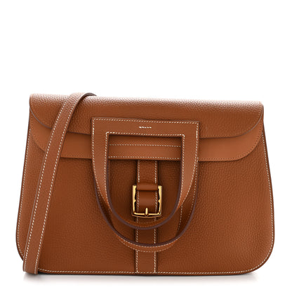 Hermes Taurillon Clemence Halzan 31 Gold 1 of 10