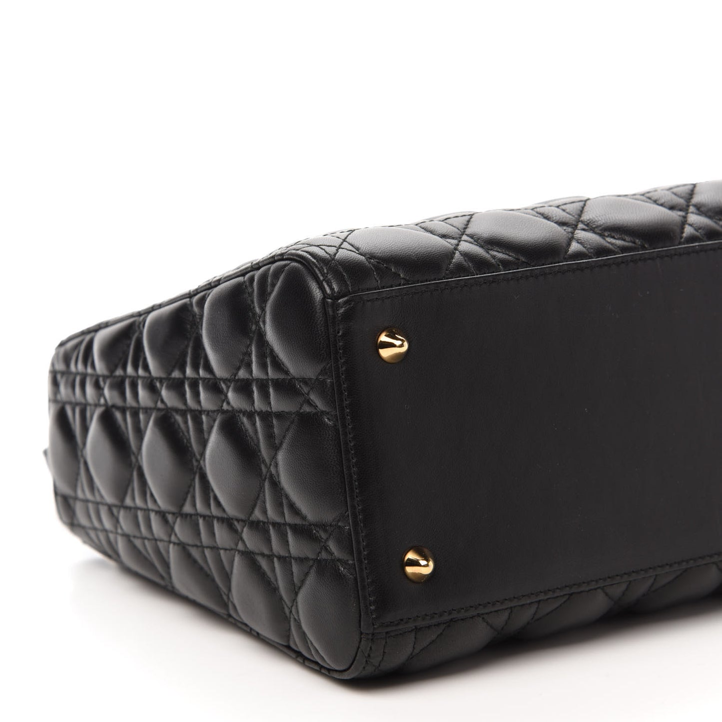 Lambskin Cannage Medium Lady Dior Black