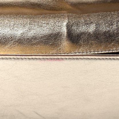 Saint Laurent Metallic Calfskin Monogram Large Belle De Jour Clutch Gold 7 of 7