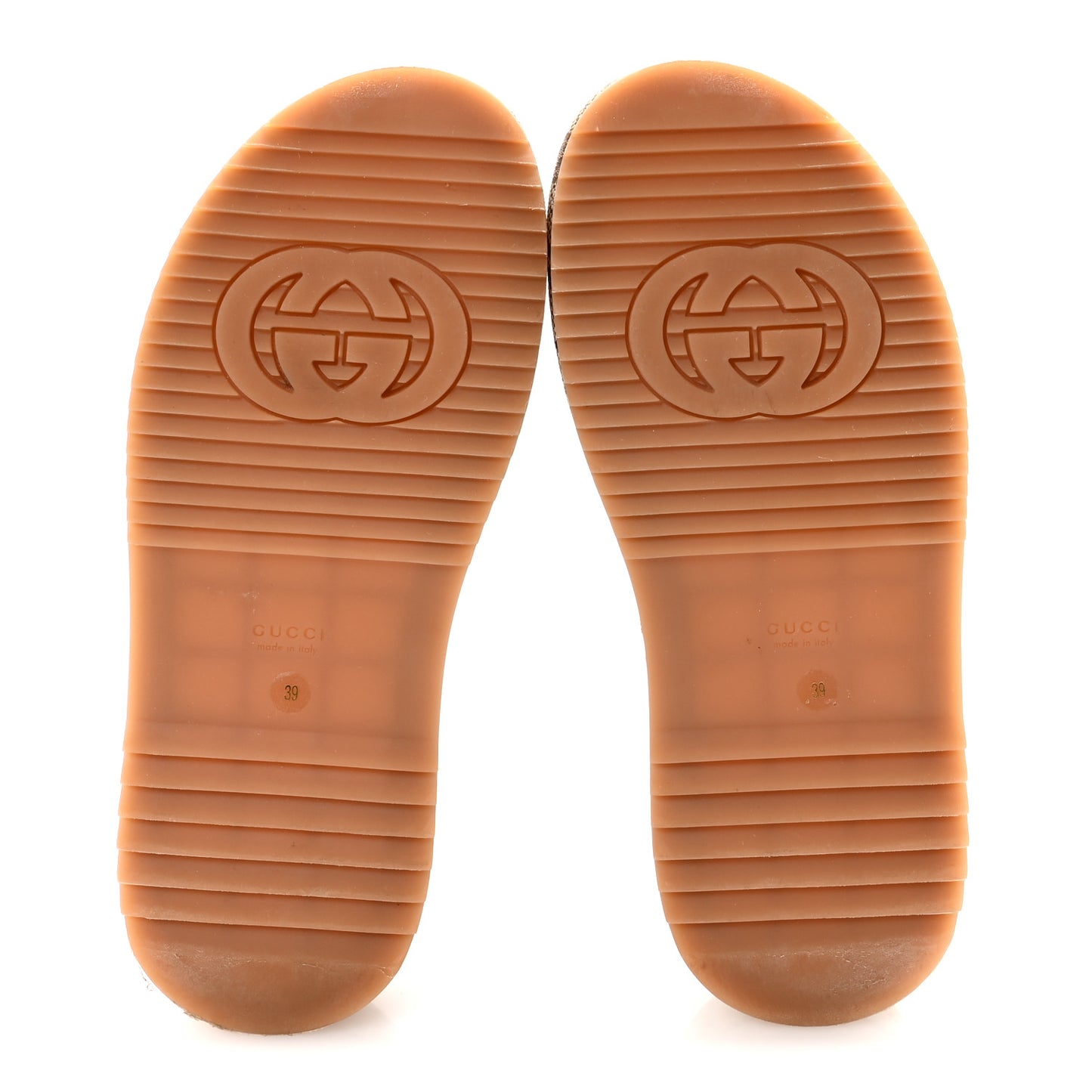 Monogram Maxi GG Angelina Platform 55mm Slide Sandals 39 Camel Ebony