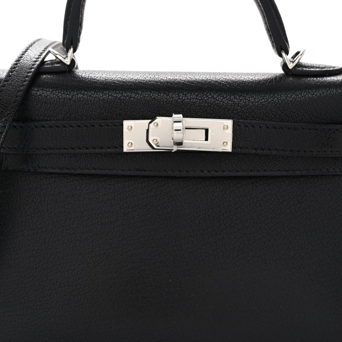 Chevre Chamkila Mini Kelly Sellier 20 Black