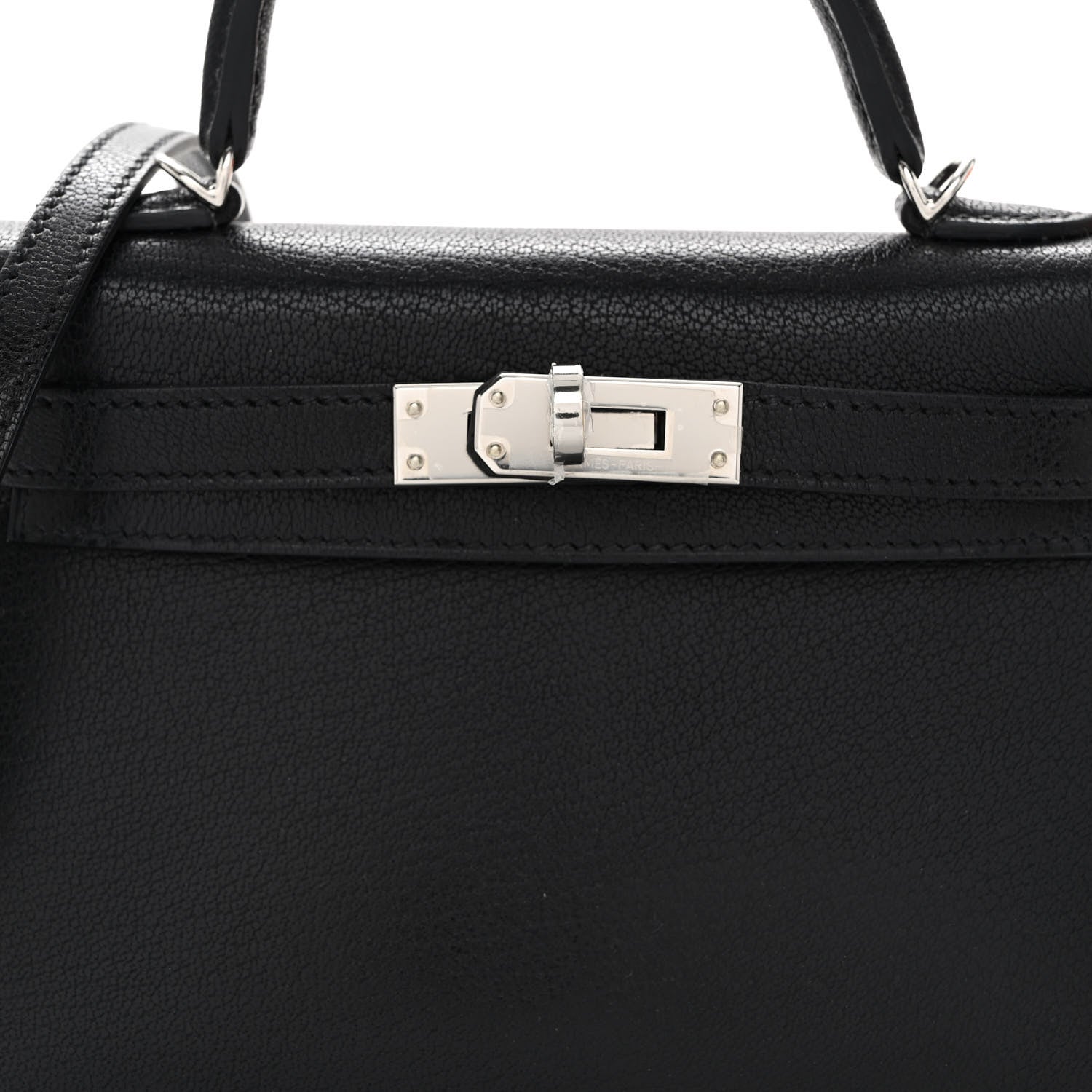 Hermes Chevre Chamkila Mini Kelly Sellier 20 Black 7 of 11