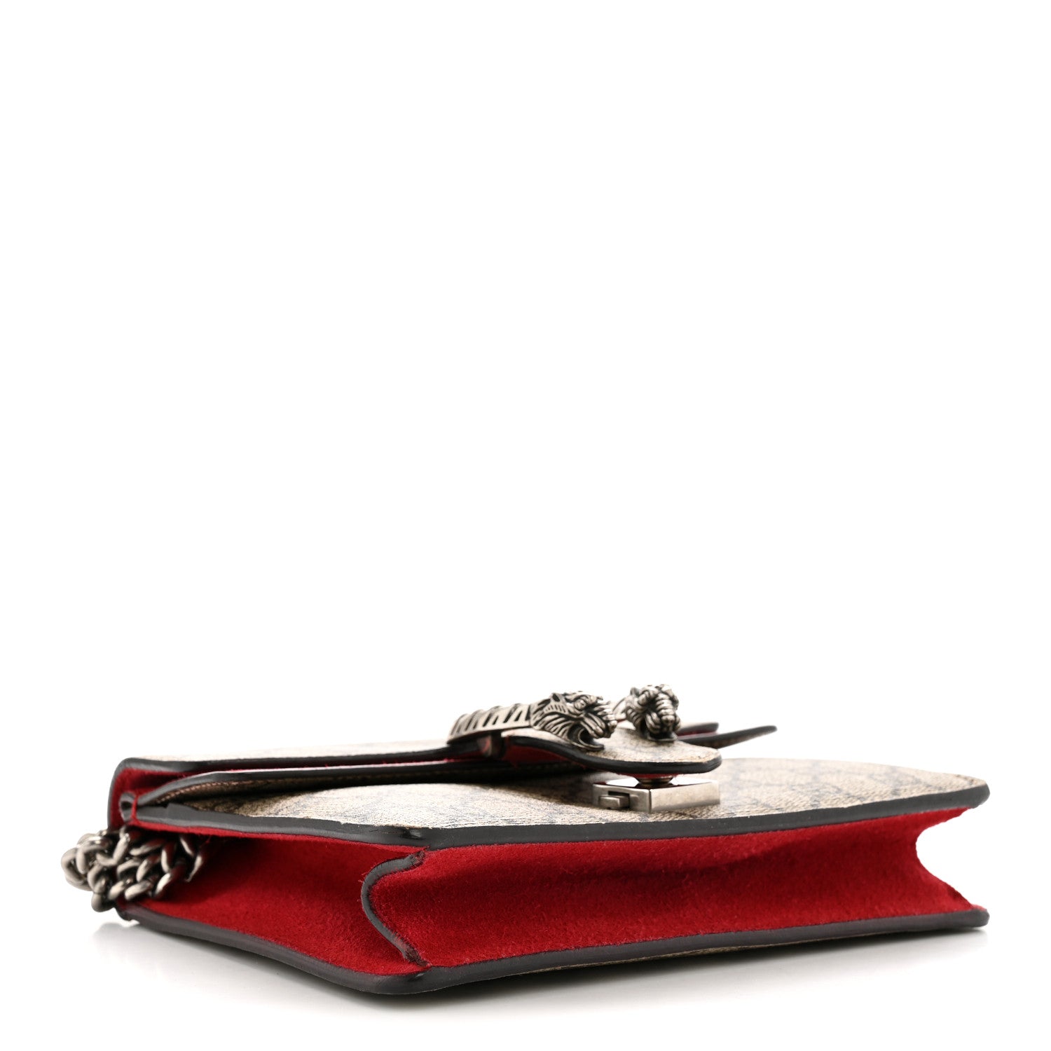 Gucci GG Supreme Monogram Mini Dionysus Shoulder Bag Hibiscus Red 4 of 12
