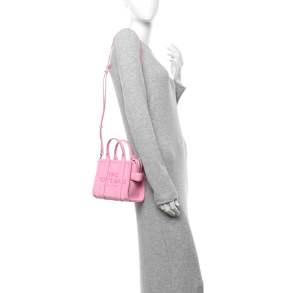 Marc Jacobs Grained Calfskin Micro The Tote Bag Pink 2 of 11