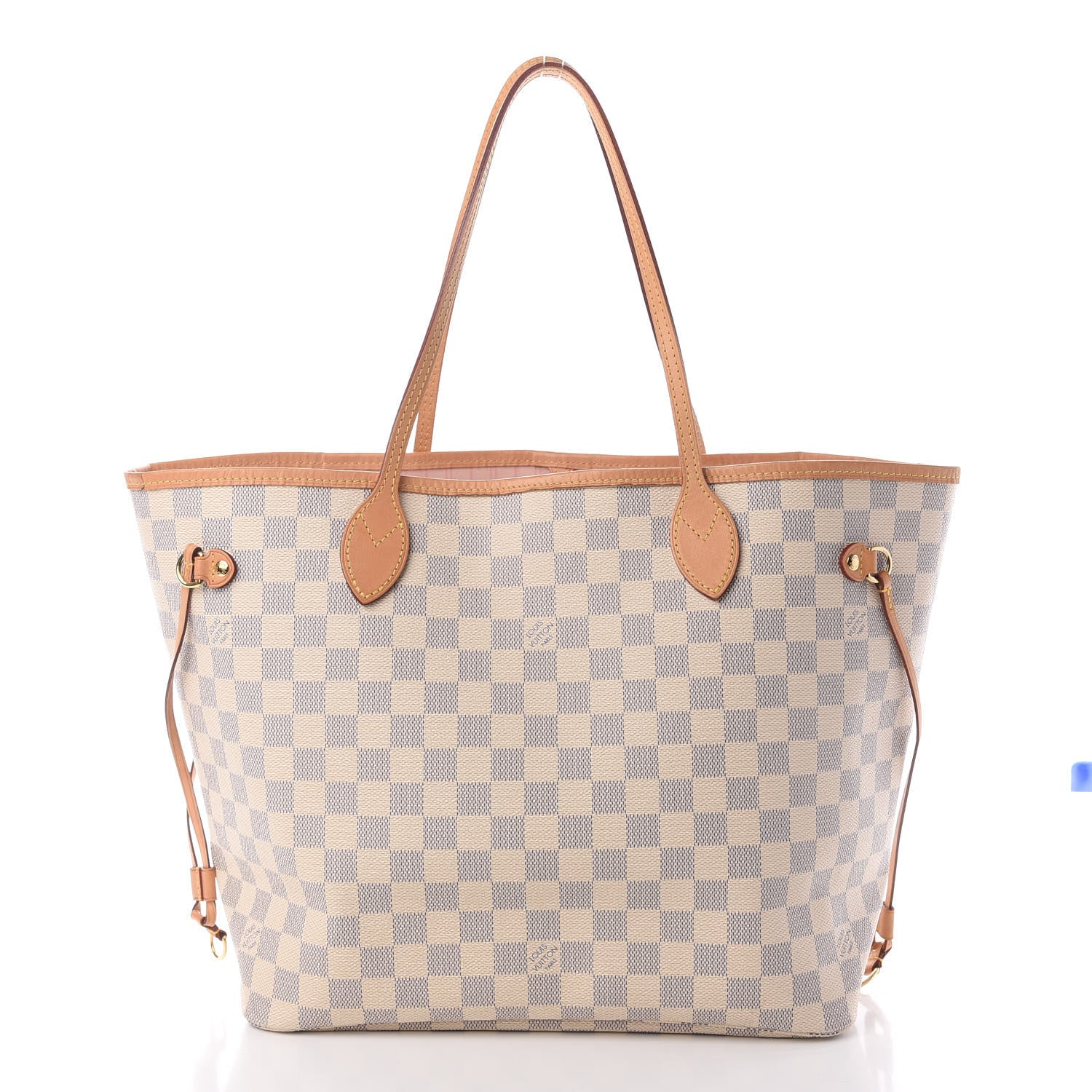 Louis Vuitton Damier Azur Neo Neverfull MM Rose Ballerine 3 of 11