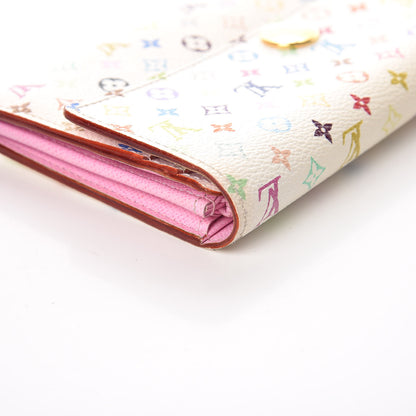 Louis Vuitton Monogram Multicolor Sarah Wallet White Litchi 11 of 14