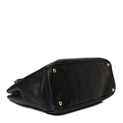 Prada Vitello Daino Tote Black 3 of 15