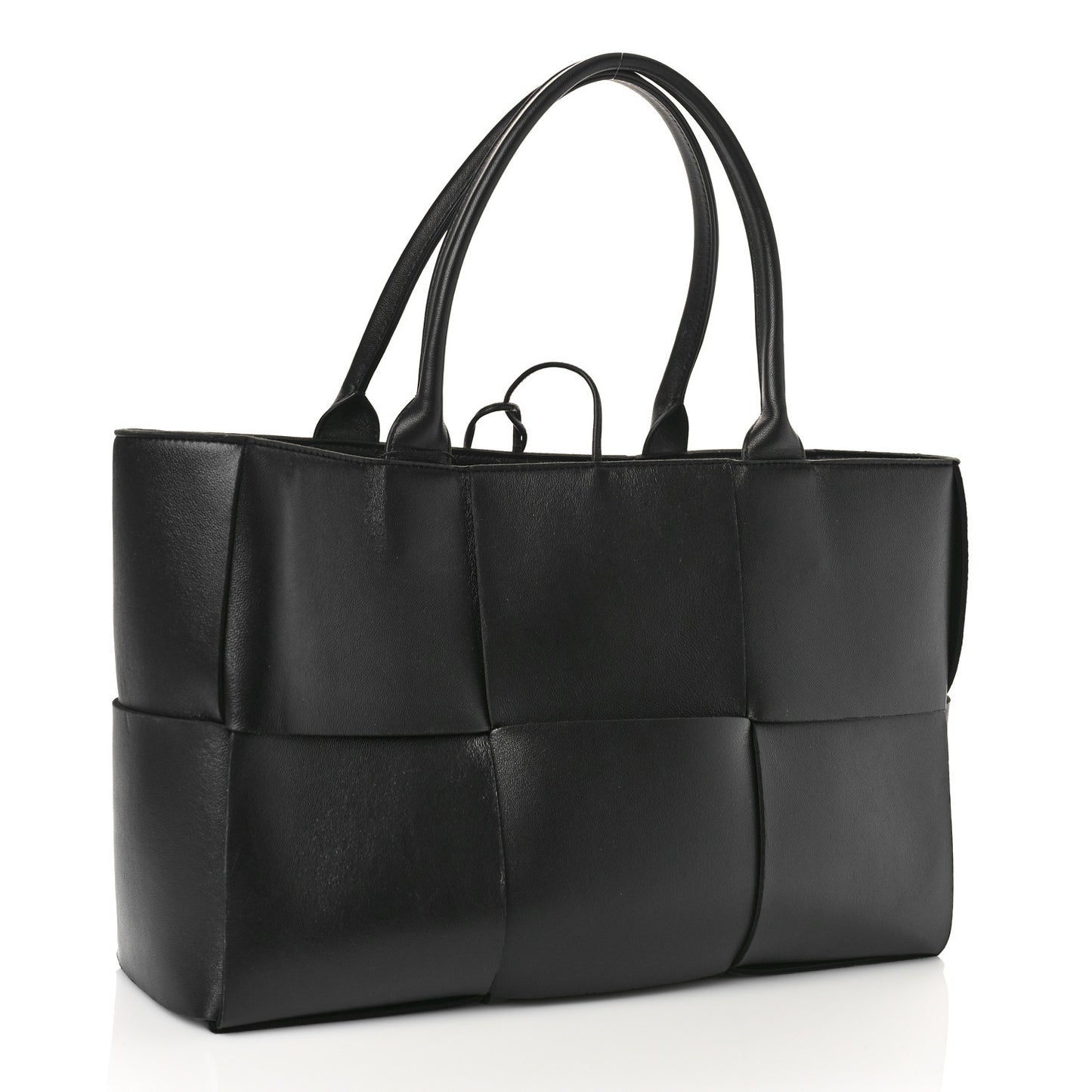 Nappa Maxi Intrecciato Arco Tote Black