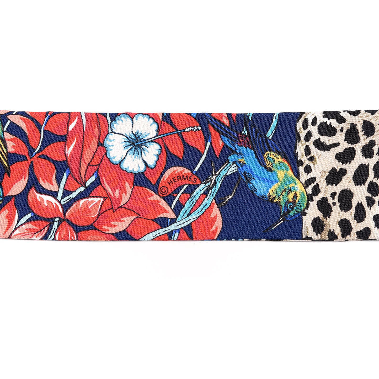 Silk Jungle Love Twilly Marine Rouge Brun