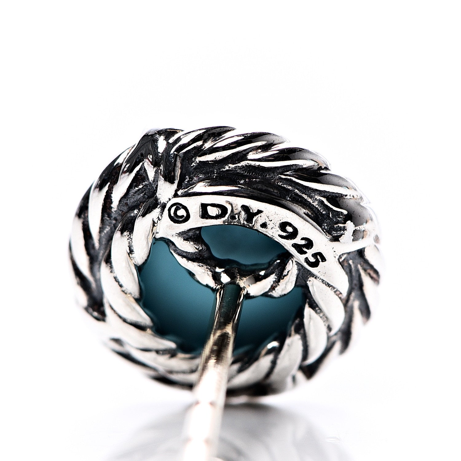 David Yurman Sterling Silver Turquoise Chatelaine Earrings 4 of 4