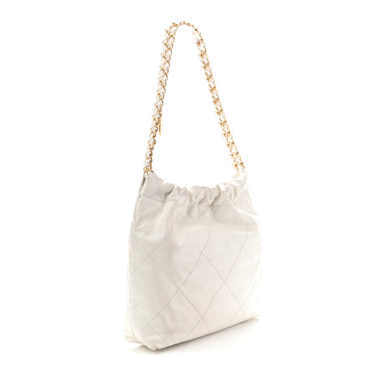 Chanel Shiny Calfskin Quilted Small Chanel 22 White 4 of 11