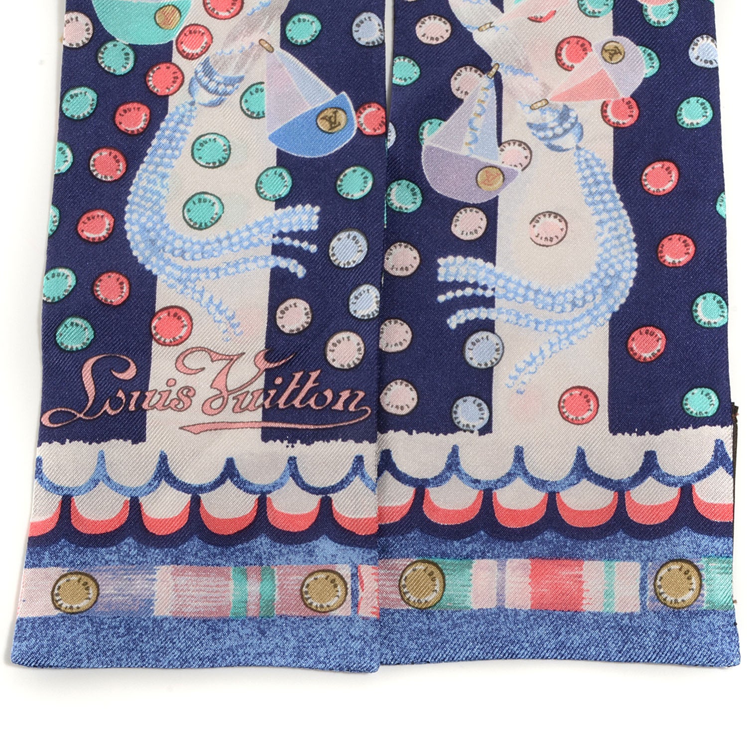 Louis Vuitton Silk Escale Bandeau Blue 5 of 5