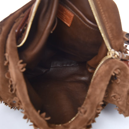 Louis Vuitton Suede Mahina Fleurs Onatah GM Cacao 5 of 10