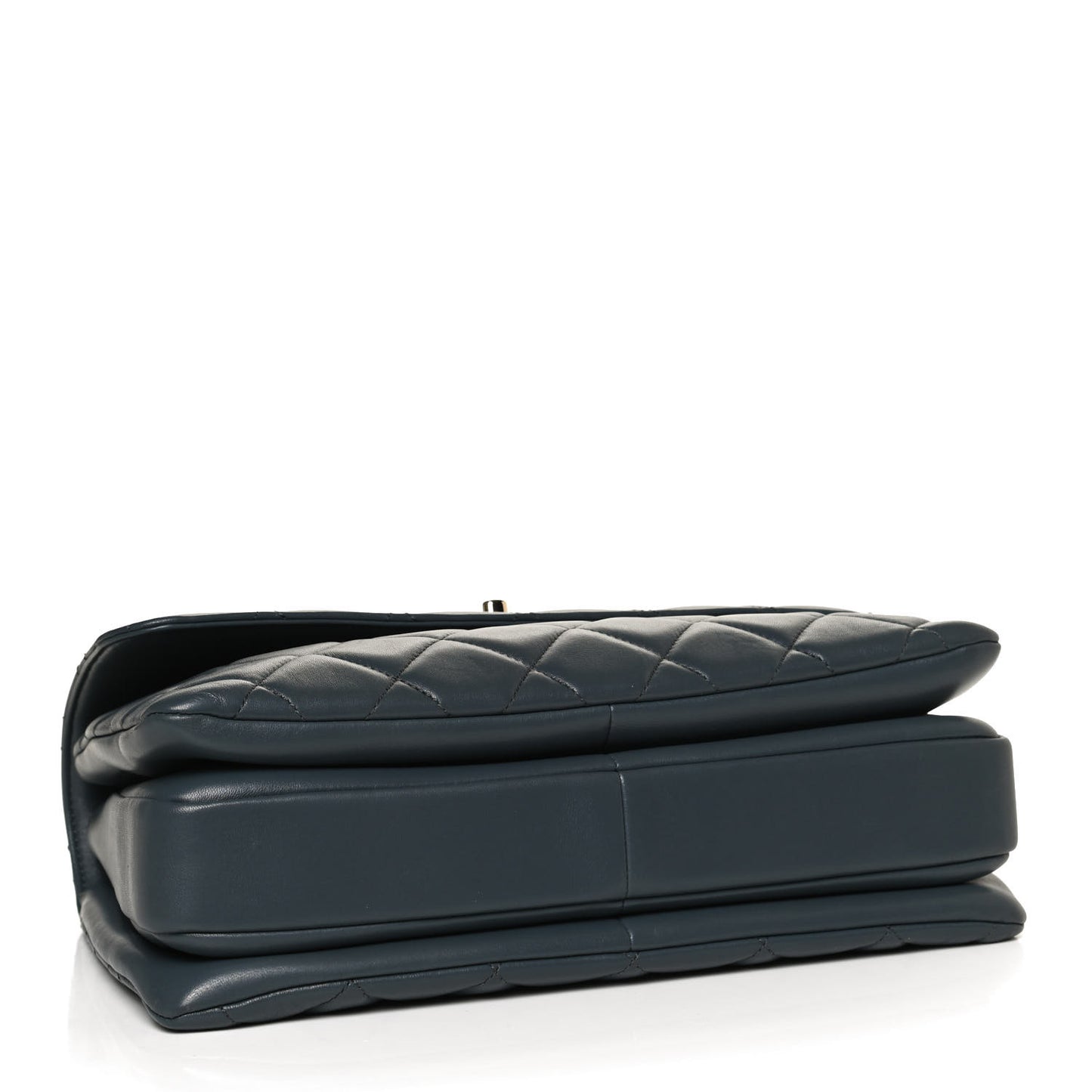 Lambskin Quilted Medium Trendy CC Flap Dual Handle Bag Blue