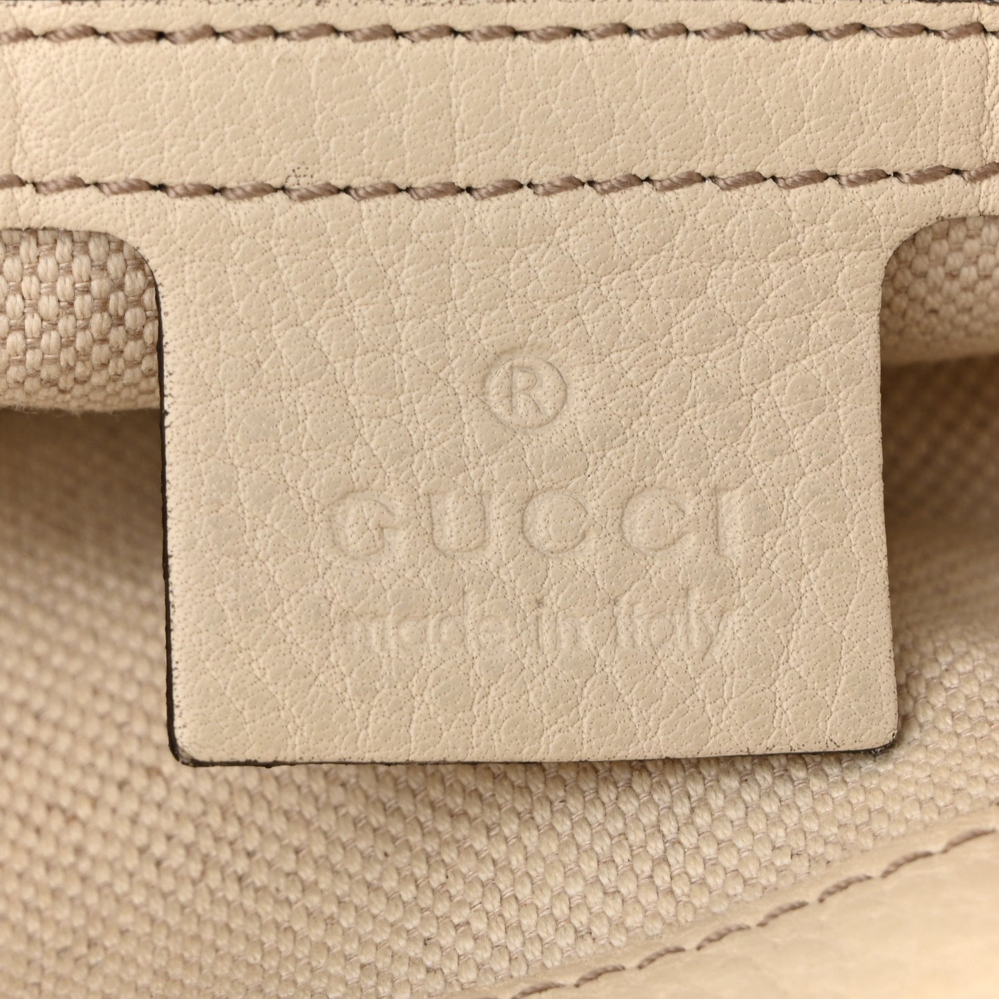 Monogram GG Canvas Small Bella Top Handle Bag Off White