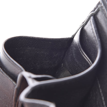Saint Laurent Lambskin Y Quilted Monogram Compact Loulou Wallet Black 9 of 10