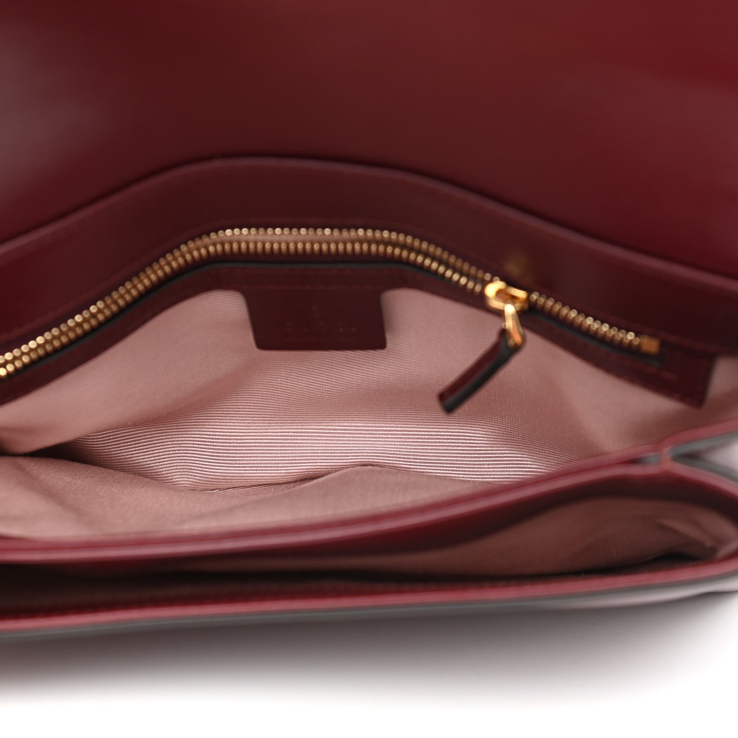 Gucci Vitello Palmellato Lux Small Arli Flap Shoulder Bag Vintage Bordeaux 5 of 11