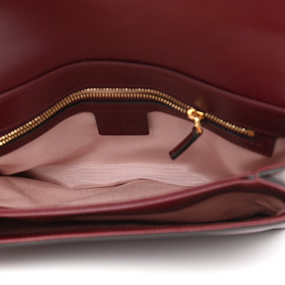 Gucci Vitello Palmellato Lux Small Arli Flap Shoulder Bag Vintage Bordeaux 5 of 11