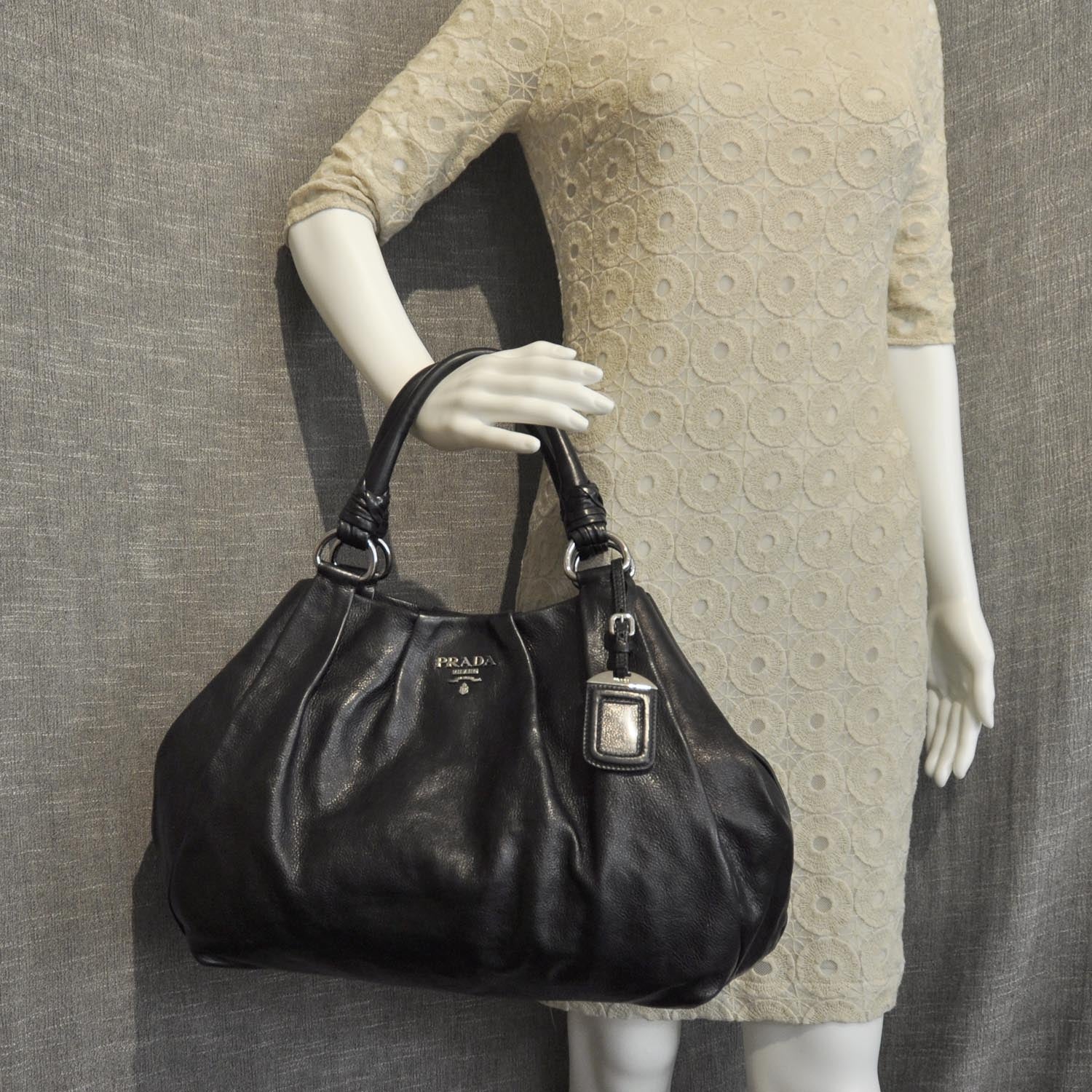 Prada Leather Satchel Nero Black 2 of 9