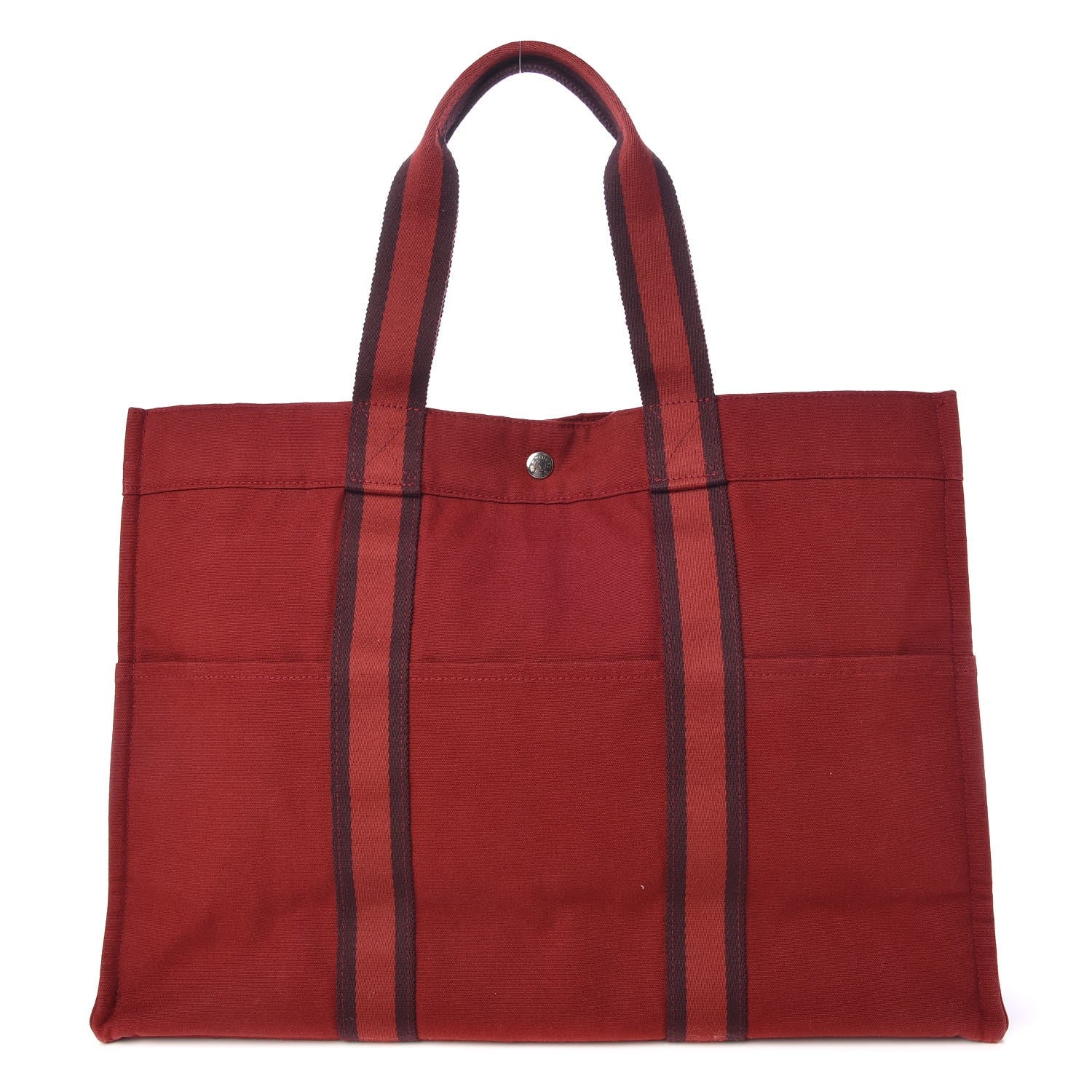 Hermes Canvas Fourre Tote Holdall GM Red 1 of 12