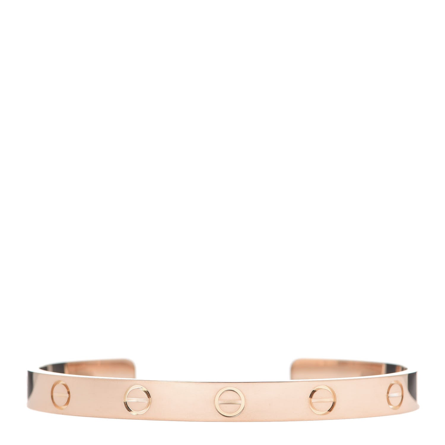 Cartier 18K Pink Gold LOVE Cuff Bracelet 17 1 of 4