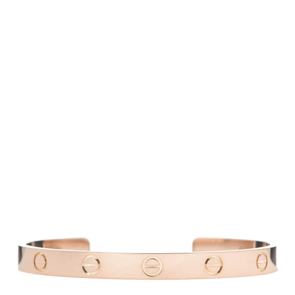 Cartier 18K Pink Gold LOVE Cuff Bracelet 17 1 of 4