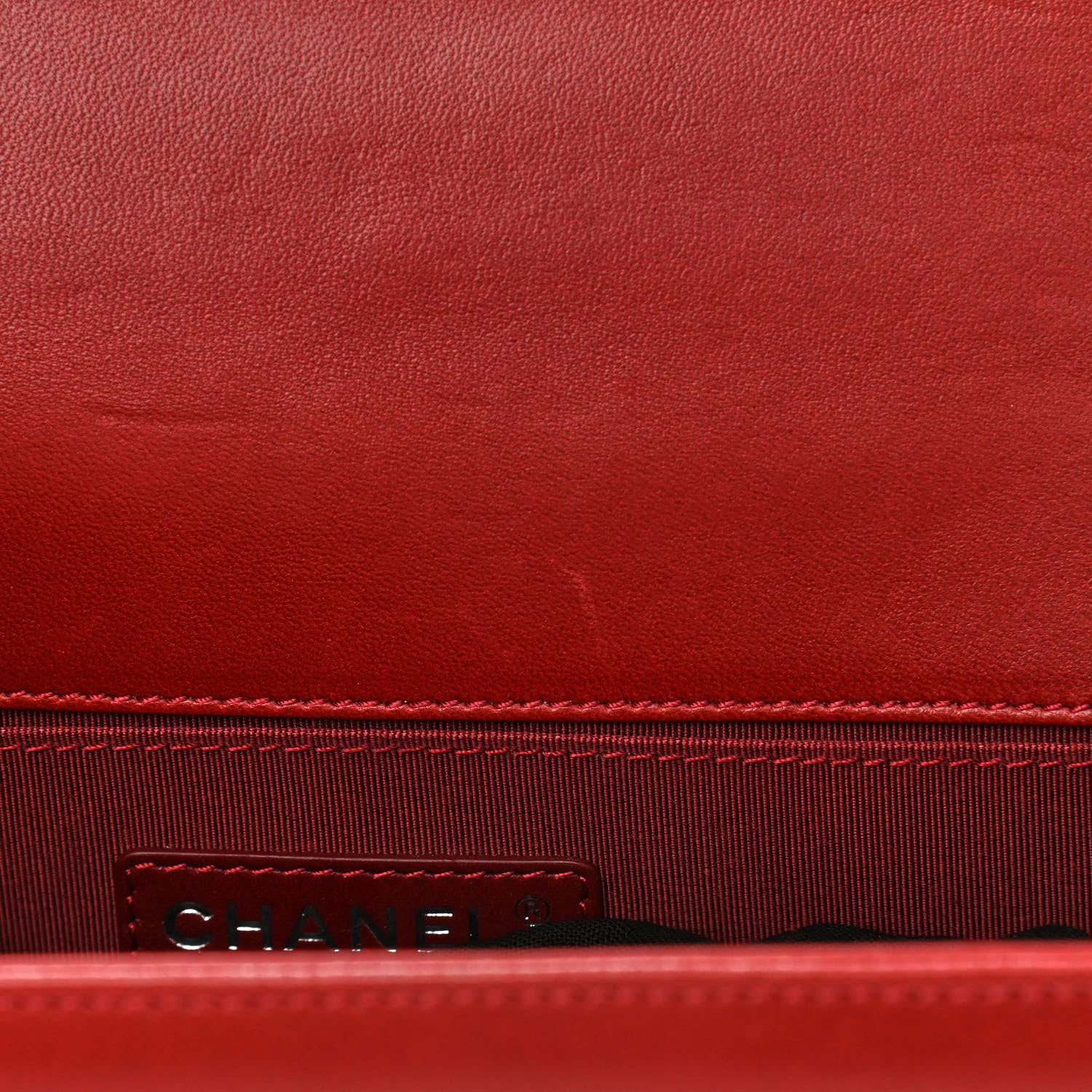 Chanel Lambskin Quilted Medium Boy Flap Red 11 of 14