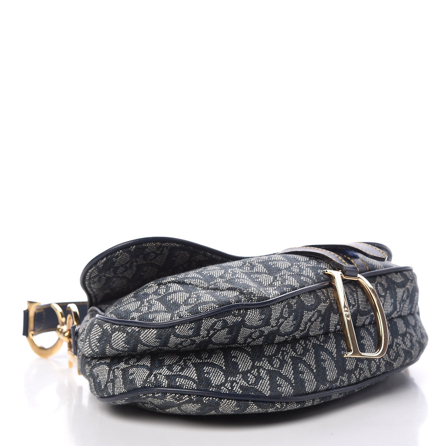 Christian Dior Monogram Saddle Bag Blue 4 of 10
