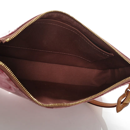 Louis Vuitton Vernis Ikat Pochette Accessories NM Rose Velours 5 of 6