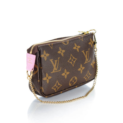 Louis Vuitton Monogram 2016 Christmas Animation Mini Pochette Accessories Rose Ballerine 3 of 7