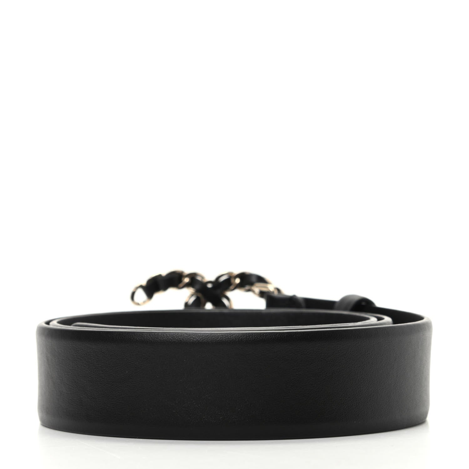Chanel Lambskin CC Chain Belt 80 32 Black 2 of 7