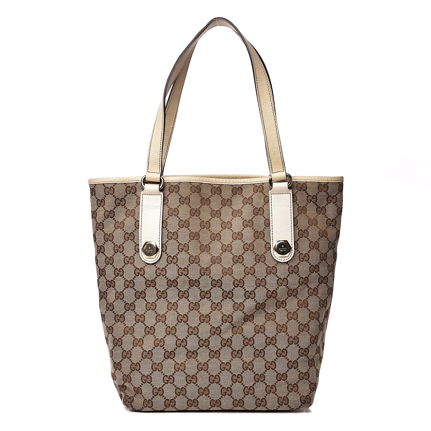 Gucci Monogram Charmy Tote White 1 of 12