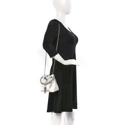 Jimmy Choo Satin Crystal Embellished Top Handle Bon Bon Bag Ivory 2 of 8