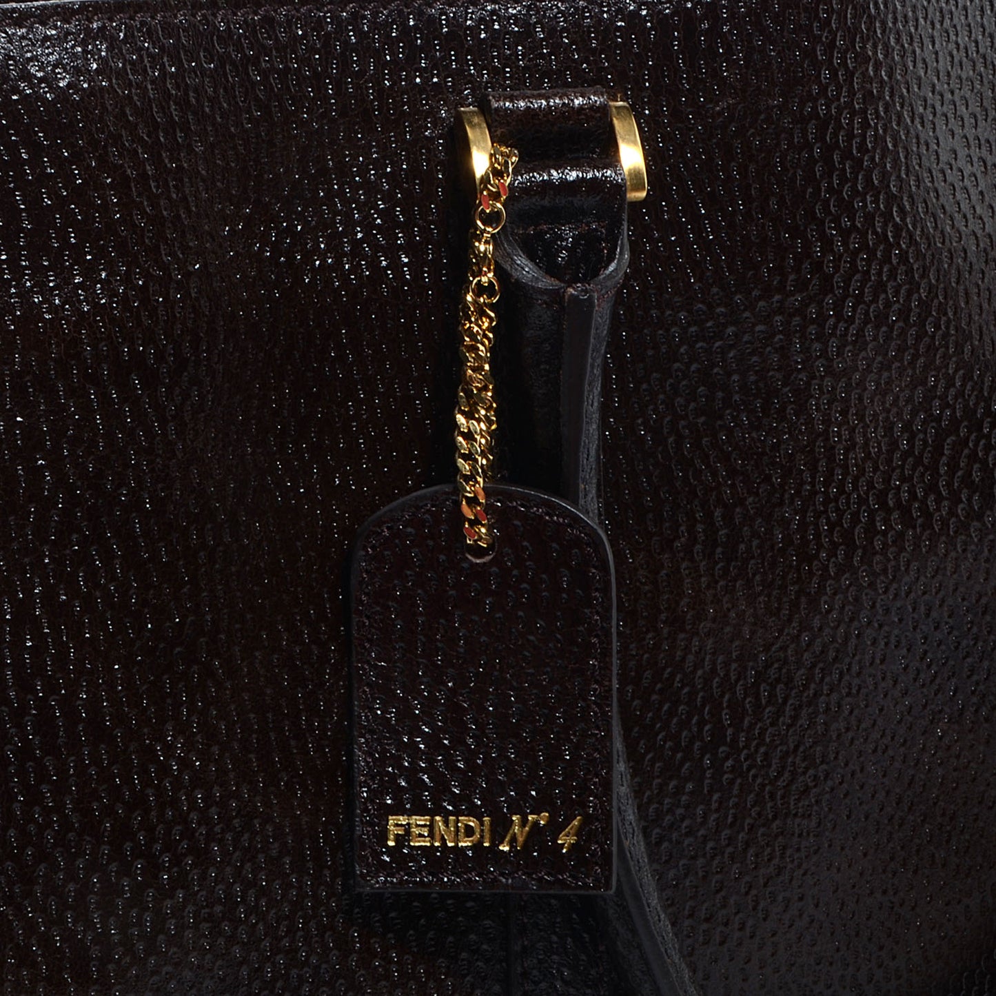Dimpled Calfskin Classico No. 4 Tote Brown
