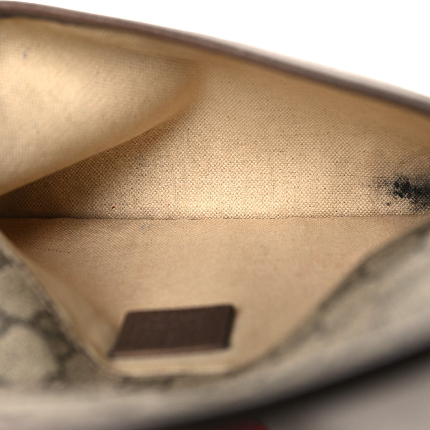 GG Supreme Monogram Neo Vintage Web Belt Bag Brown