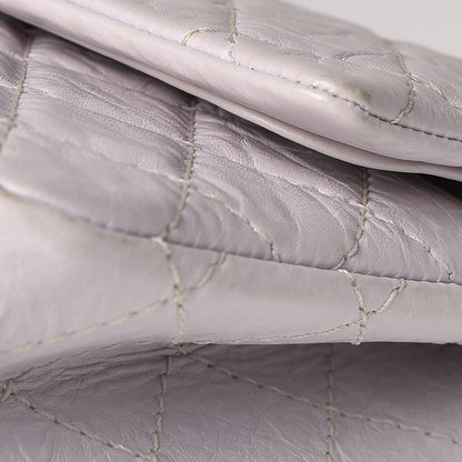 Chanel Aged Calfskin Quilted 2.55 Reissue 225 Flap Light Grey 13 of 16