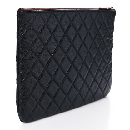 Chanel Caviar Quilted Medium Cosmetic Case Black 3 of 7