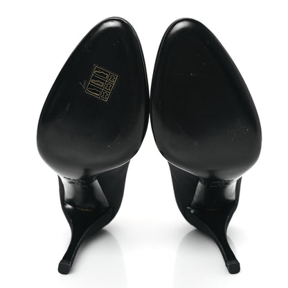 Prada Satin Pumps 38 Black 5 of 7