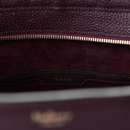 Mulberry Grain Vegetable Tanned Calfskin Zipped Bayswater Oxblood 12 of 13