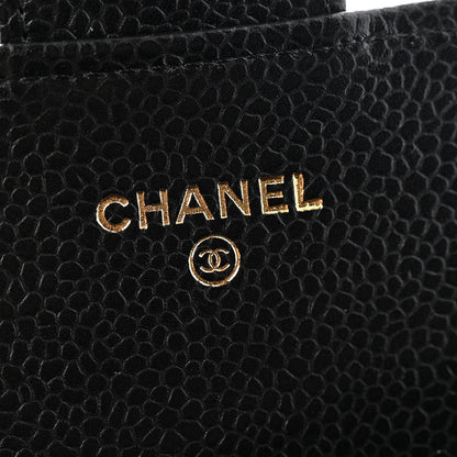 Chanel Caviar Quilted Large Gusset Flap Wallet Black 7 of 11