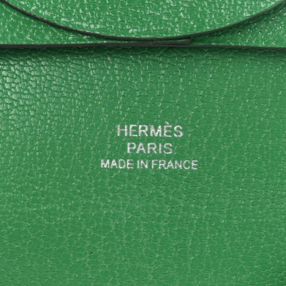 Hermes Chevre Chamkila Bastia Coin Purse Bamboo 6 of 7