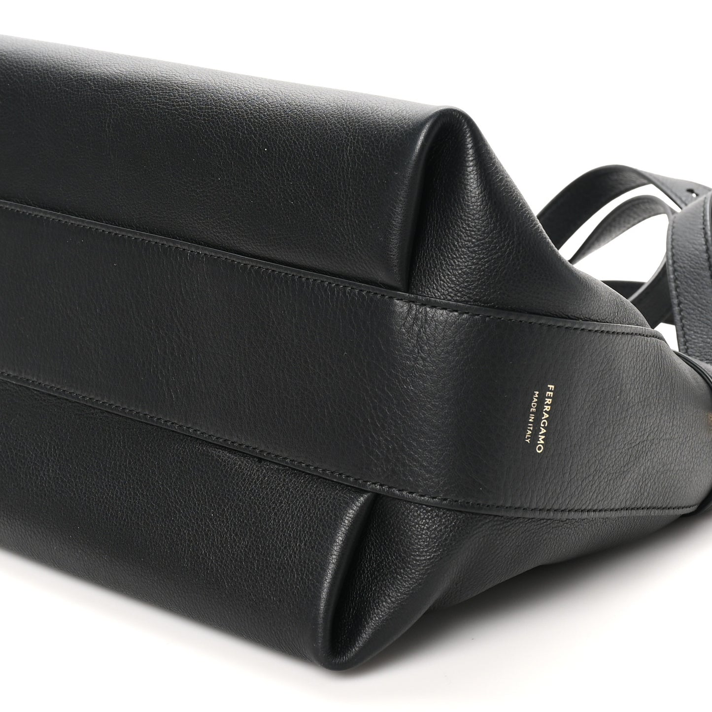 Calfskin Large Hug Pouch Black