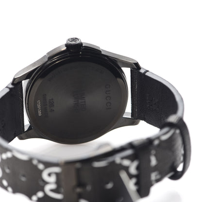 Gucci PVD Stainless Steel Canvas 38mm G-Timeless Ghost Quartz Watch Black 5 of 6