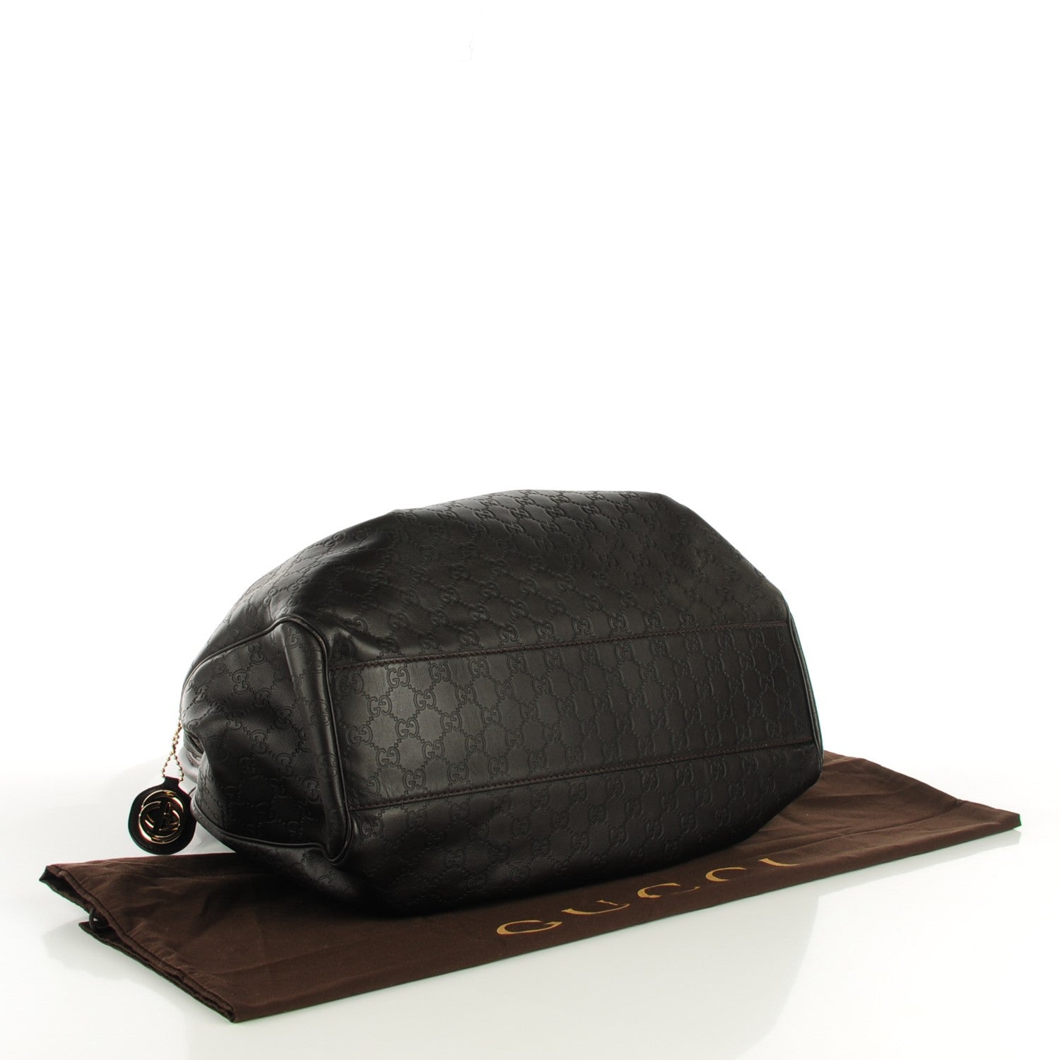 Gucci Guccissima Vitello Tender Large Sukey Tote Testa di Moro 4 of 7
